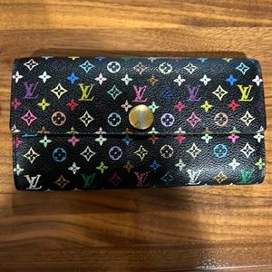 Multicolor coated canvas Sarah wallet